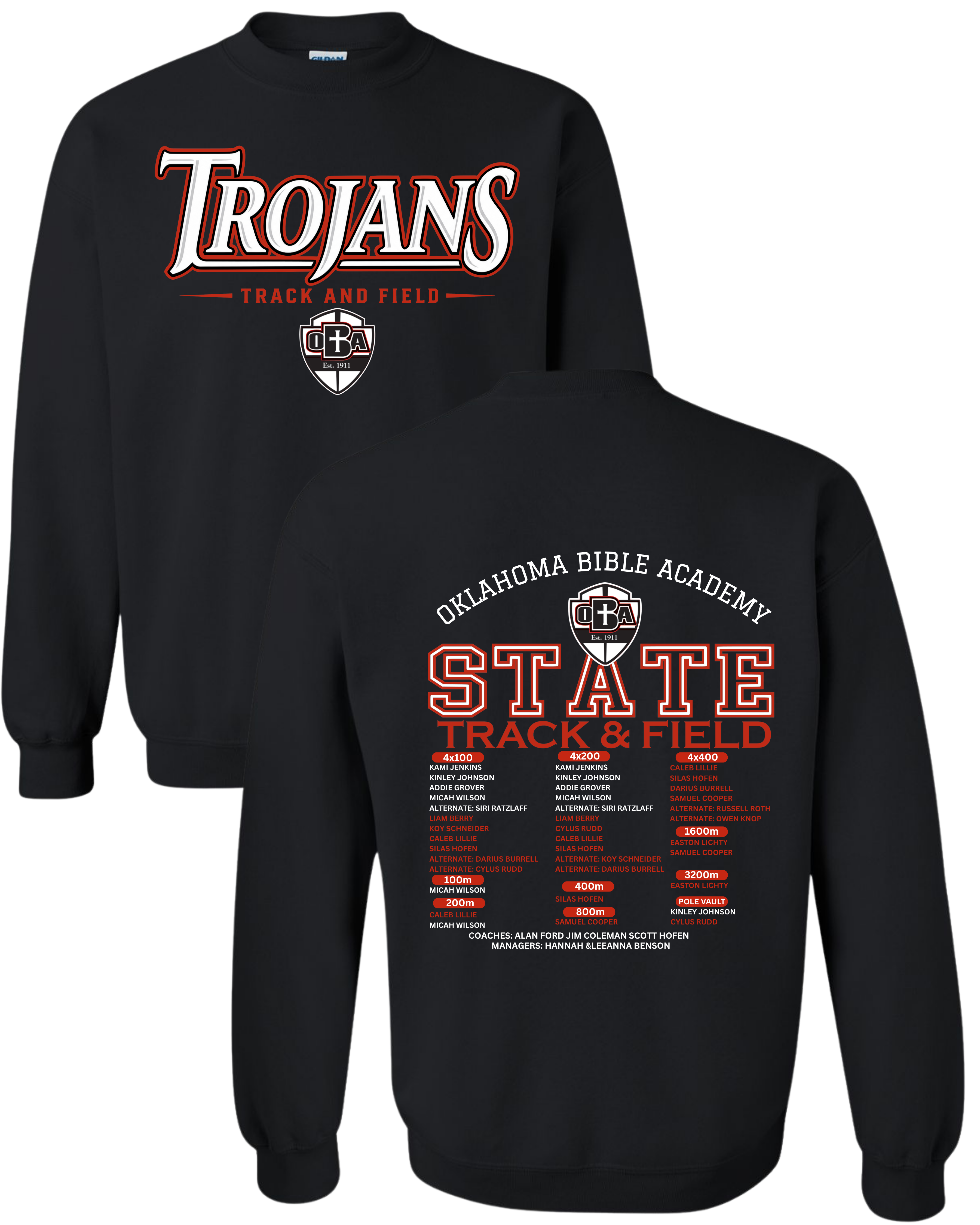 OBA STATE TRACK SWEATSHIRT