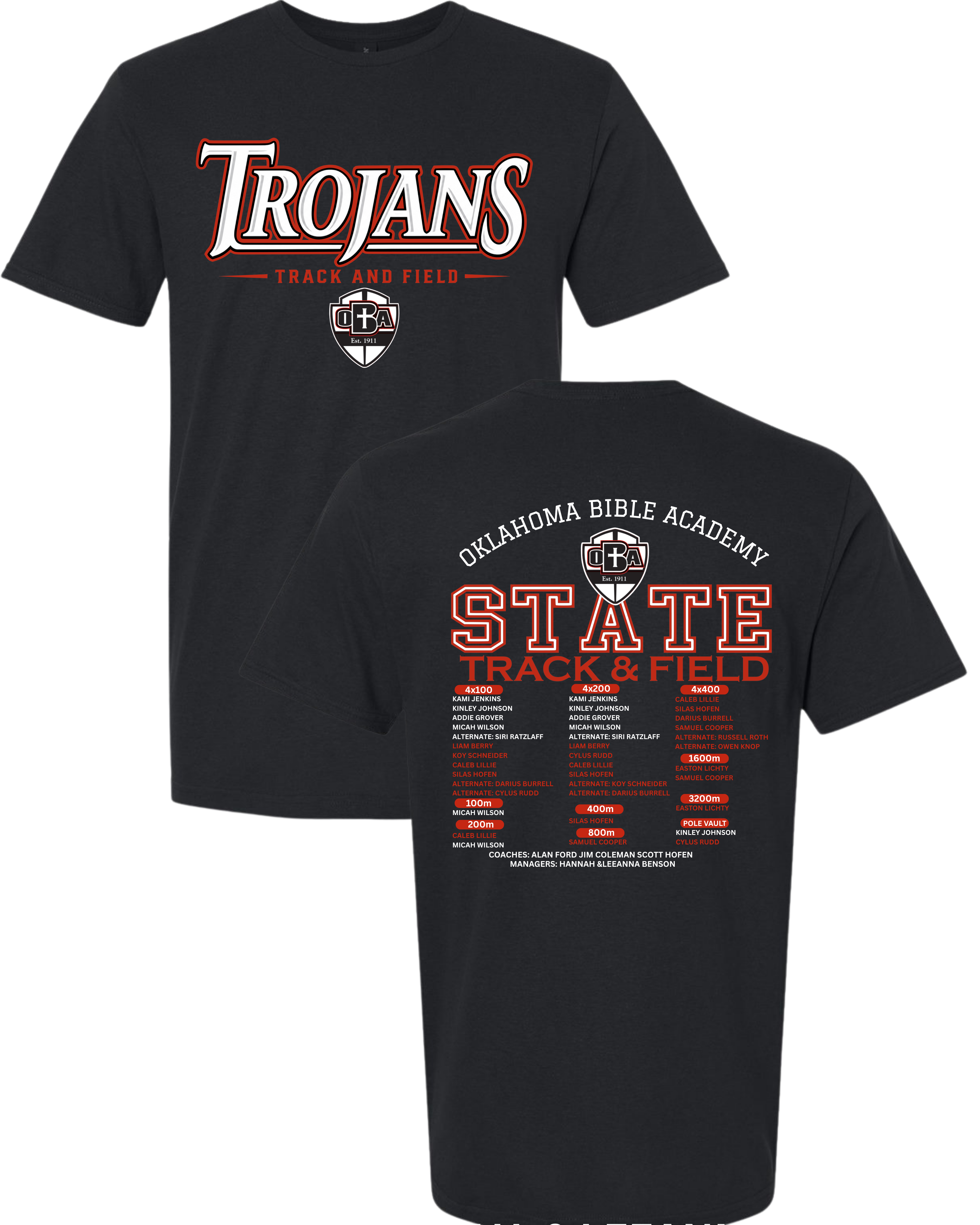 OBA STATE TRACK TSHIRT
