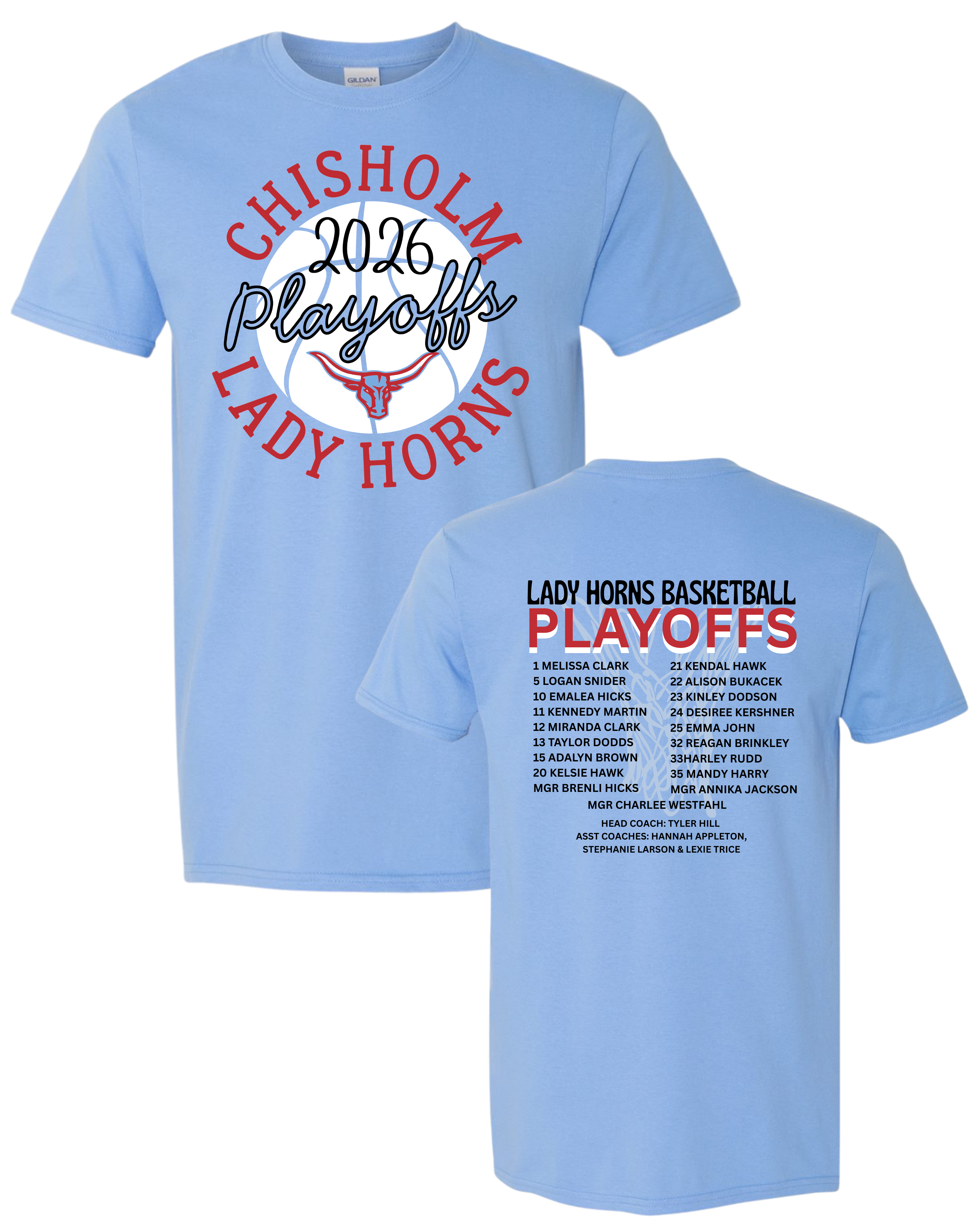 Lady Horns Playoff tee